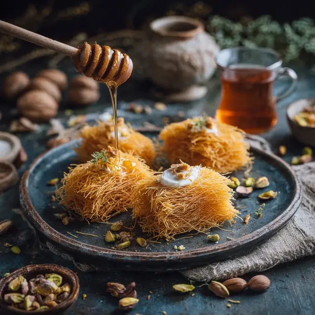Classic Greek Kataifi with Honey Syrup Recipe - Kataifi Recipes | Laravel