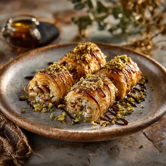 Kataifi Rolls with Maple Pecan Filling - Kataifi Recipes | Laravel