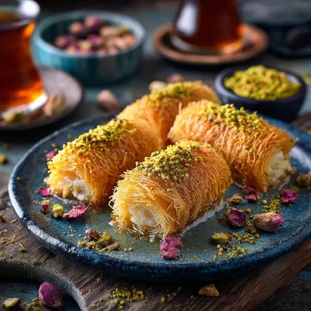 Traditional Kataifi with Rose Water Aroma - Kataifi Recipes | Laravel