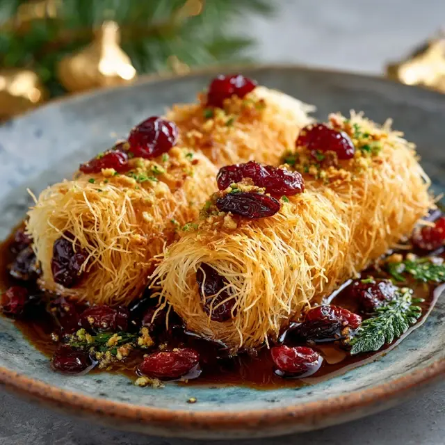 Holiday Kataifi with Cranberries and Nuts - Kataifi Recipes | Laravel