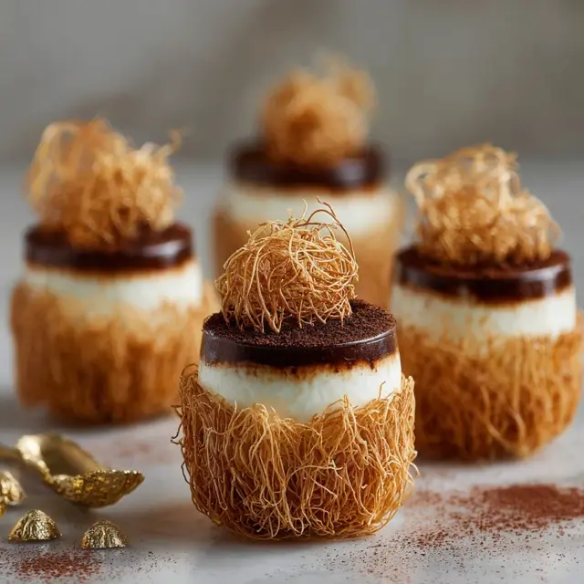 Kataifi Cups with Espresso Cream Layers - Kataifi Recipes | Laravel