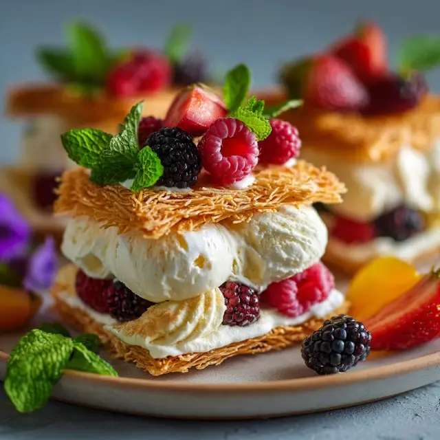 Kataifi Ice Cream Sandwiches for Summer - Kataifi Recipes | Laravel