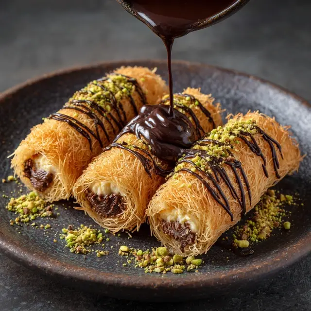 Kataifi Rolls with Nutella Spread - Kataifi Recipes | Laravel