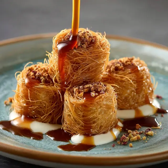 Salted Caramel Kataifi Rolls with Crunchy Layers - Modern Kataifi Variations | Laravel