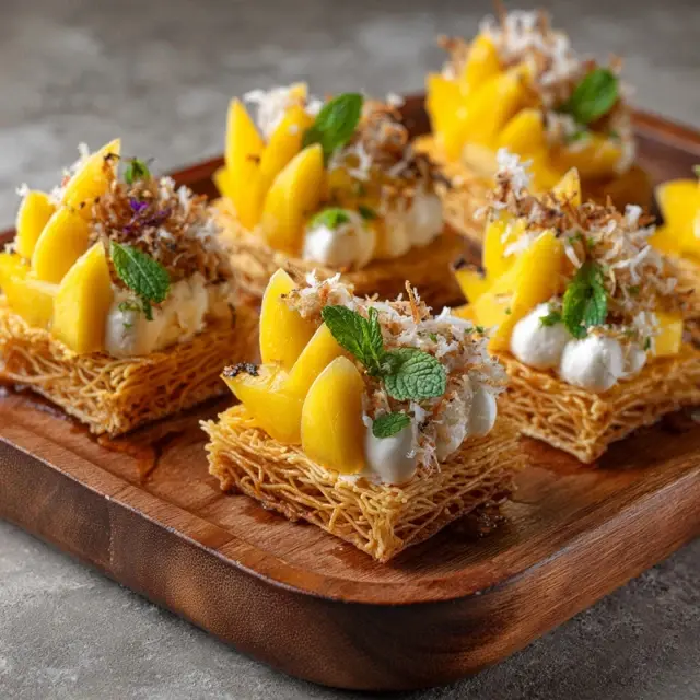Tropical Mango Coconut Kataifi Desserts - Modern Kataifi Variations | Laravel