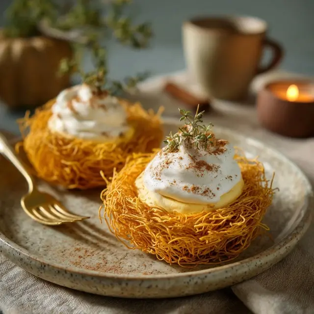 Pumpkin Cream Cheese Kataifi Nests - Modern Kataifi Variations | Laravel