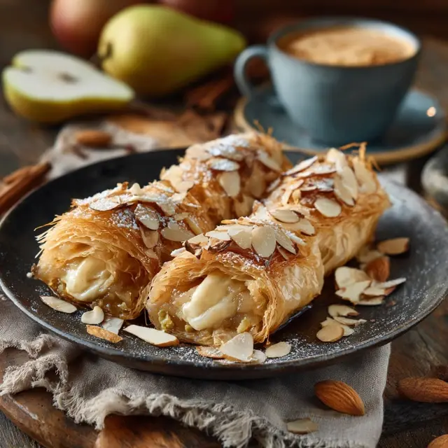 Kataifi Rolls with Spiced Pear and Almond Cream - Modern Kataifi Variations | Laravel