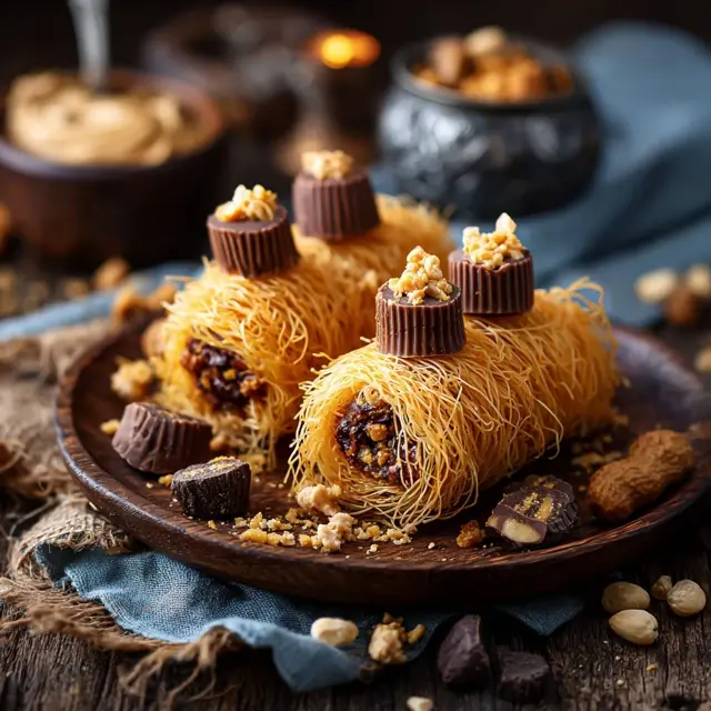 Peanut Butter Cup Kataifi Rolls - Modern Kataifi Variations | Laravel